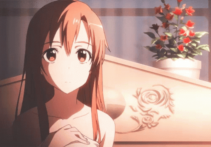 Happy And Relieved Asuna GIF