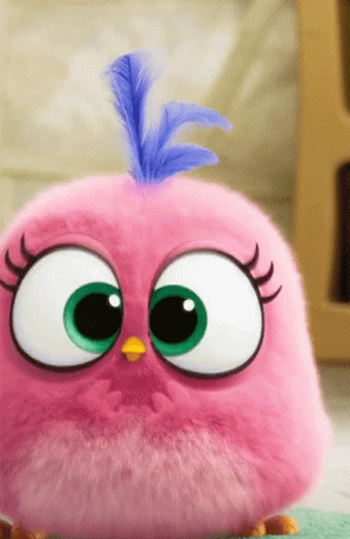 Happy Angry Birds Pink Dancing Cheerfully GIF