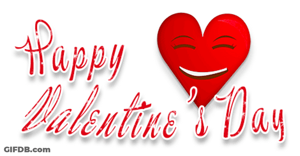 Happy Animated Valentines Day Happy Heart GIF