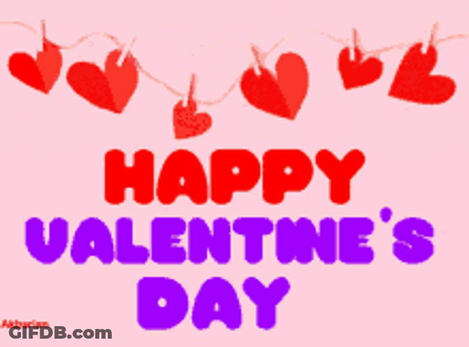 Happy Animated Valentines Day Heart Love GIF