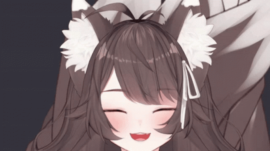 Happy Anime Girl Foxplushy GIF