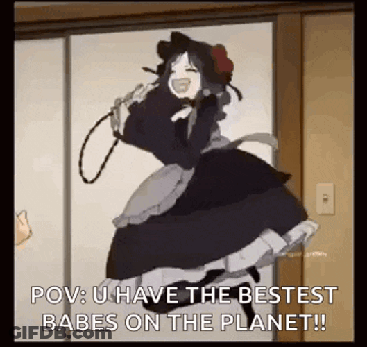 Happy Anime Girl Jumping GIF
