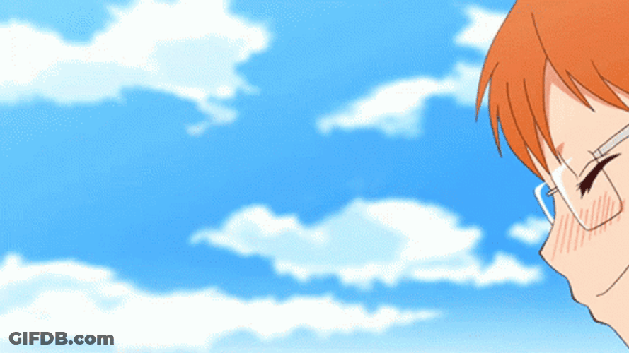 Happy Anime Running Chio GIF