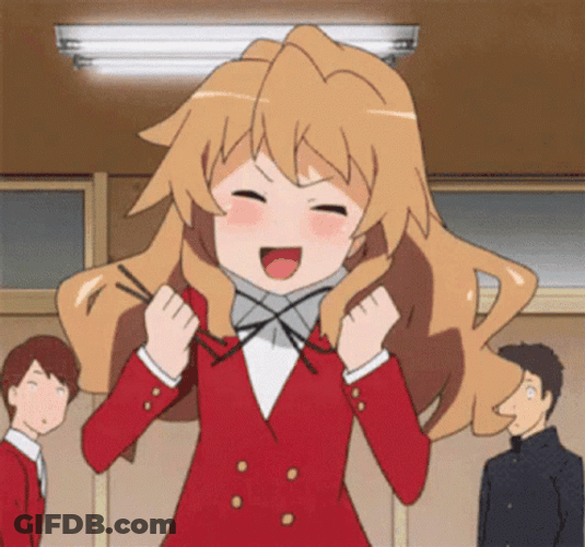 Happy Anime Taiga Aisaka GIF