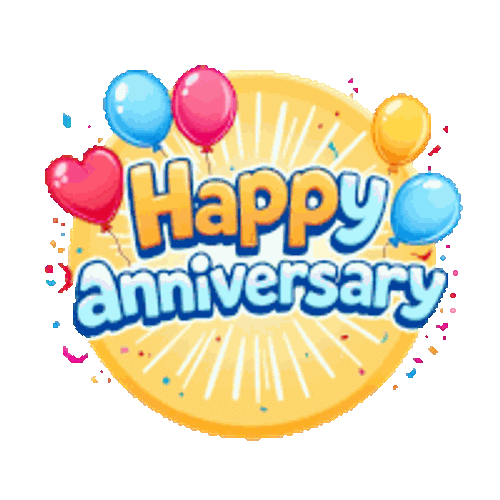Happy Anniversary Anniversary Wishes Sticker GIF