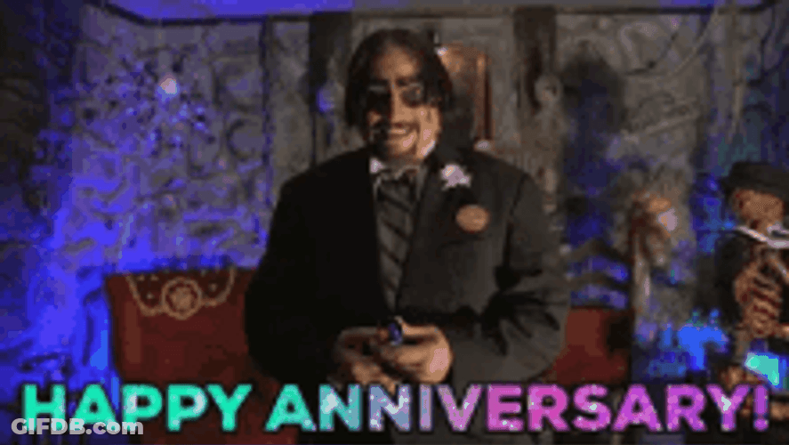 Happy Anniversary Funny Halloween Prank GIF