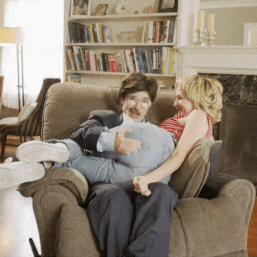 Happy Anniversary Funny Lesbian Kiss Meme GIF
