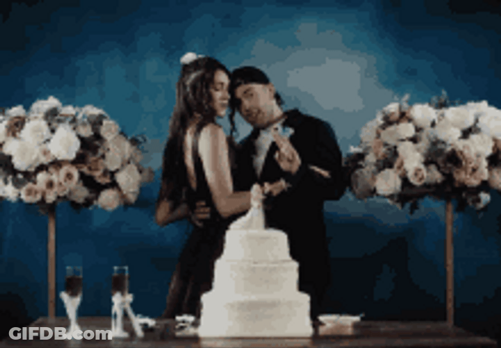 Happy Anniversary Funny Pose Wacky Couple GIF