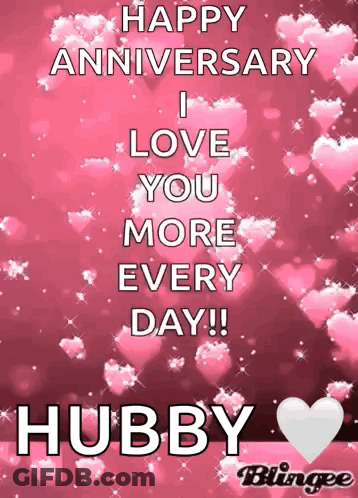 Happy Anniversary I Love You More Every Day ! Hubby GIF