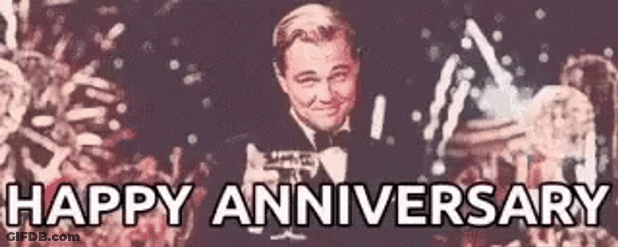 Happy Anniversary Leonardo Di Caprio GIF