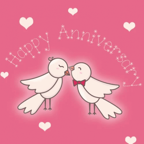Happy Anniversary Love Birds GIF