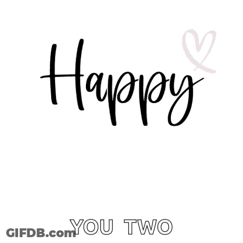 Happy Anniversary You Two Red Hearts GIF