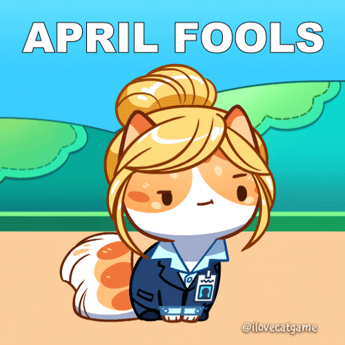 Happy April Fools Day Cat In Disguise GIF