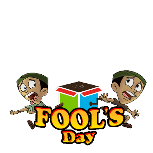 Happy April Fools Day Chhota Bheem Twins GIF