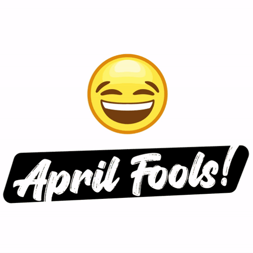 Happy April Fools Day Laughing Emoji GIF