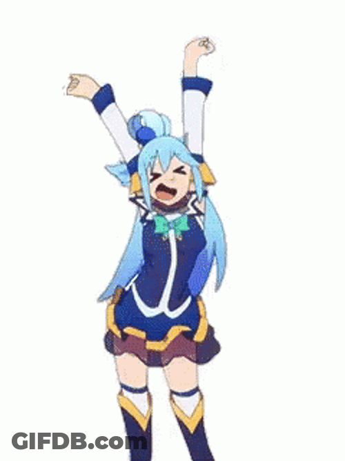 Happy Aqua Lively Dance GIF