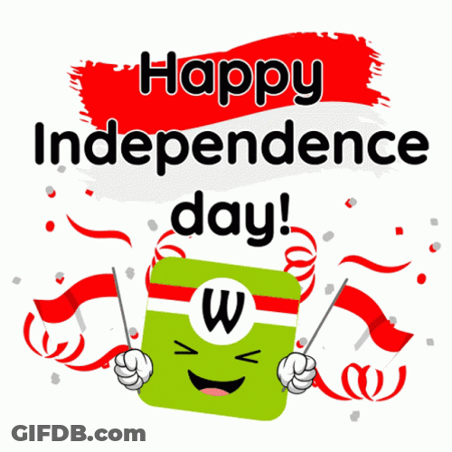 Happy August Independence Day Celebration GIF