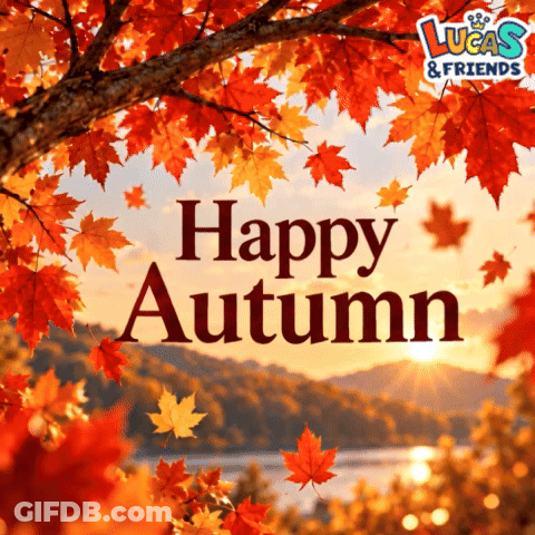 Happy Autumn Leaves GIF