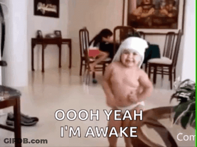 Happy Baby Energetic Im Awake GIF
