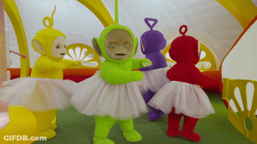 Happy Ballerinas Teletubbies GIF