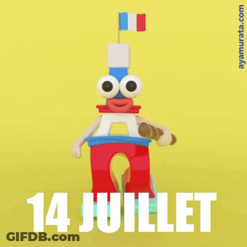 Happy Bastille Day July !4 Celebration GIF