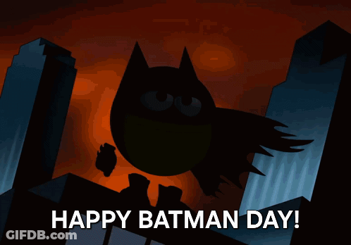 Happy Batman Day Greeting Cartoon Character GIF