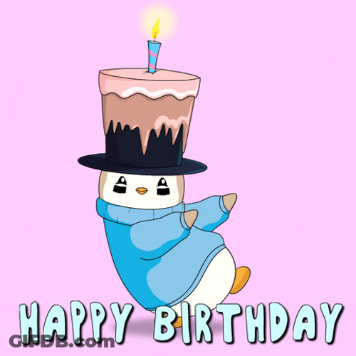 Happy Bday Penguin Dancing GIF