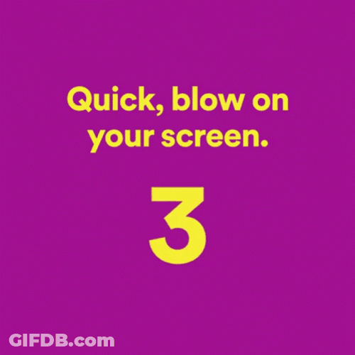 Happy Bday Quick Blow On Your Screen GIF