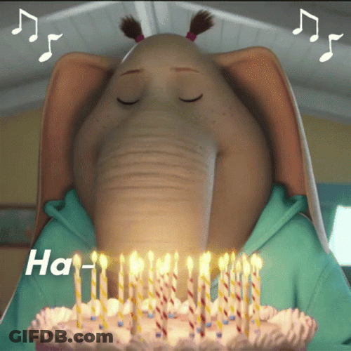 Happy Bday Singing Meena GIF