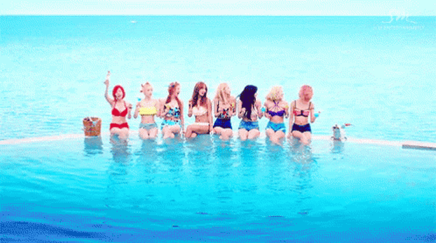 Happy Beach Girl Party Birthday GIF