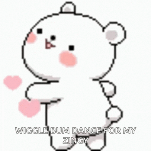 Happy Bear Wiggle Bum Dance GIF
