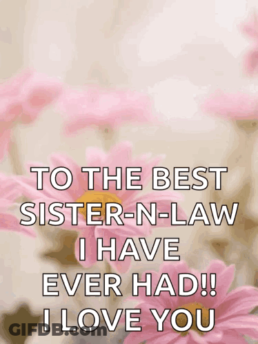 Happy Best Sister-In-Law Card GIF