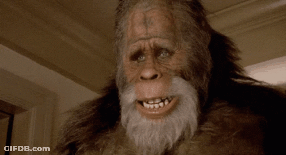 Happy Bigfoot Smile GIF