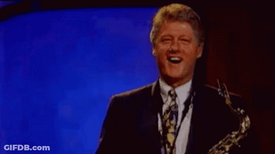 Happy Bill Clinton GIF