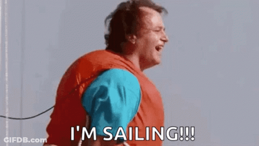 Happy Bill Murray I'm Sailing GIF