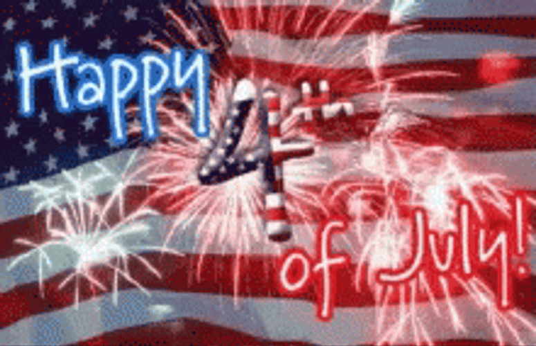 Happy Birthday America Amazing Fireworks GIF