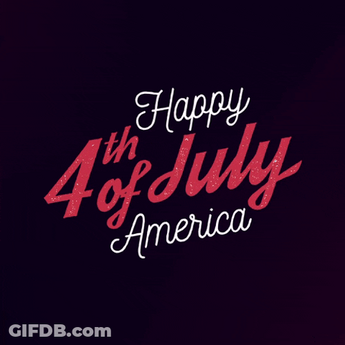 Happy Birthday America Breathtaking Fireworks Display GIF