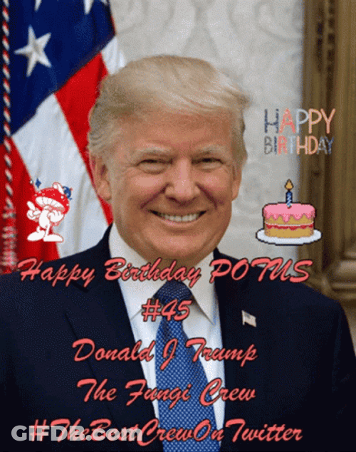 Happy Birthday America Donald Trump GIF