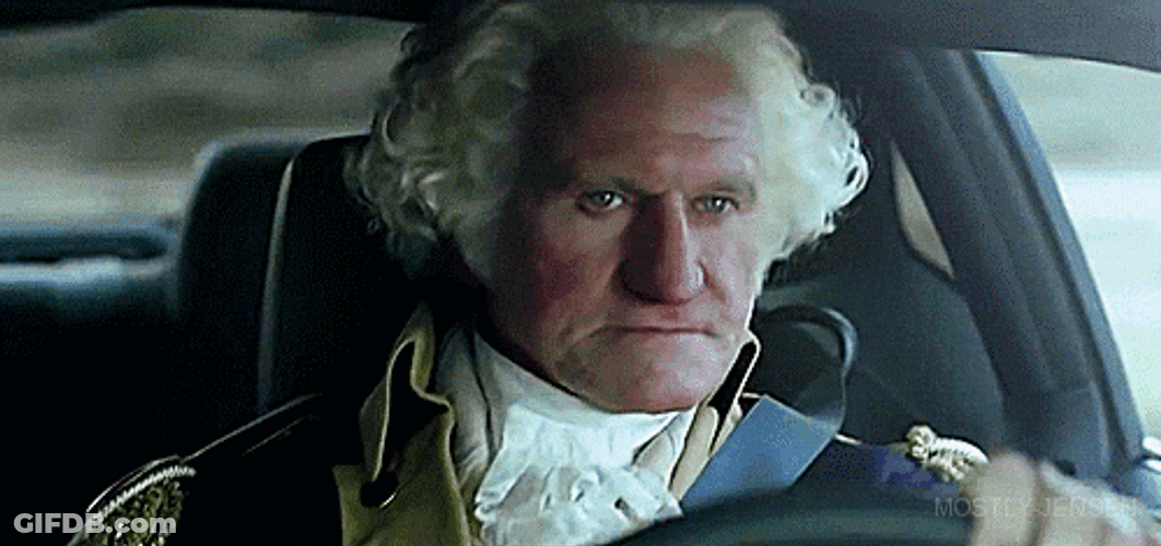 Happy Birthday America George Washington Parody GIF