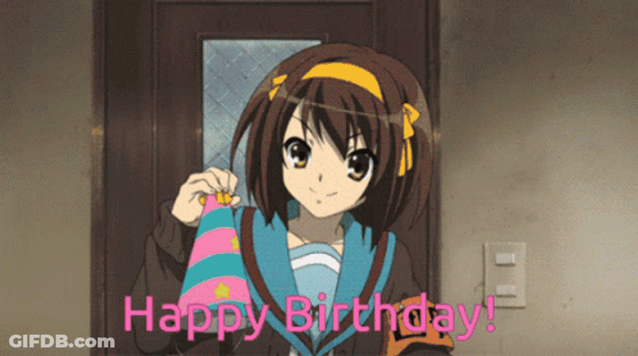 Happy Birthday Anime GIF
