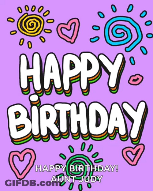 Happy Birthday Aunt Judy GIF