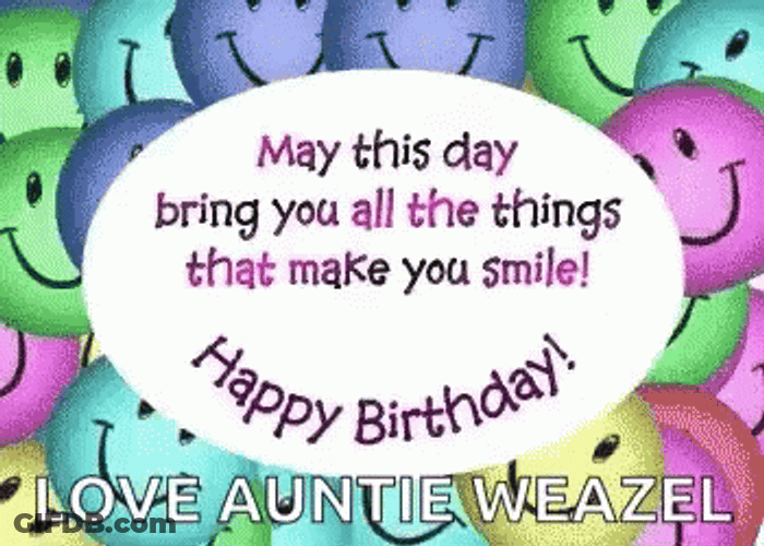 Happy Birthday Aunt Quotes GIF
