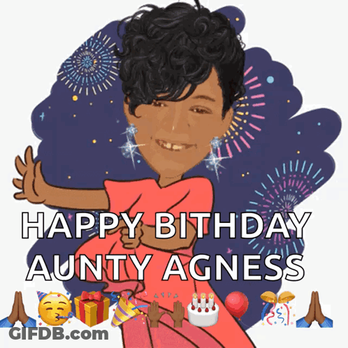 Happy Birthday Aunty Agness GIF
