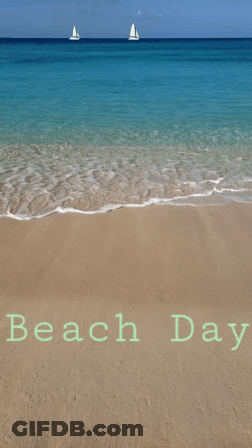 Happy Birthday Beach Day GIF