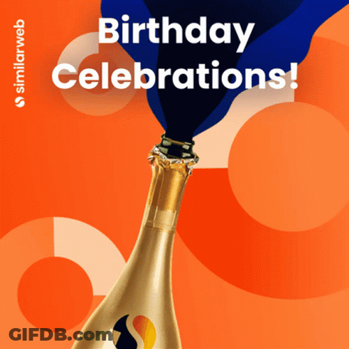 Happy Birthday Beach Pop The Wine GIF