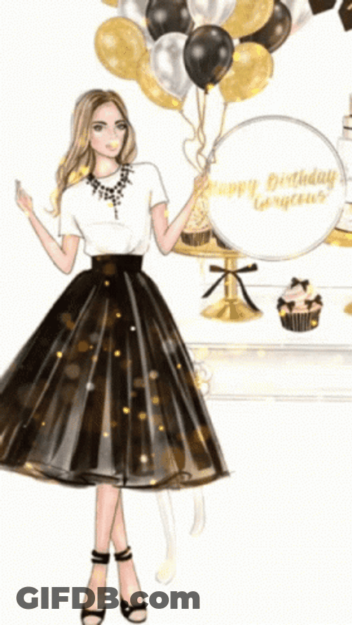 Happy Birthday Beautiful Congrats Balloons GIF