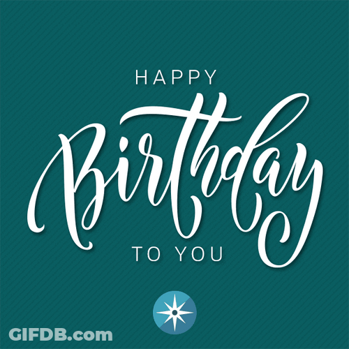 Happy Birthday Beautiful Flashing Visual Design GIF