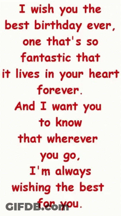 Happy Birthday Beautiful Message GIF