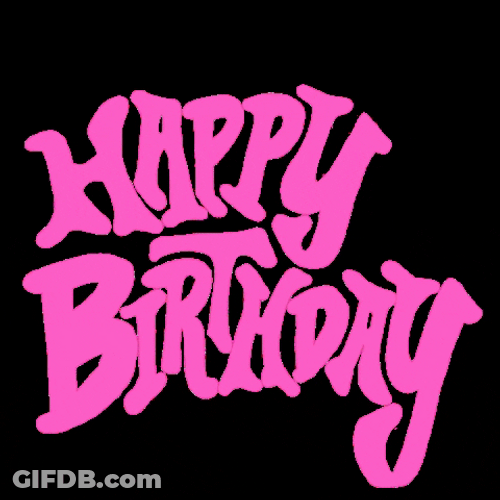 Happy Birthday Beautiful Pink Fireworks GIF