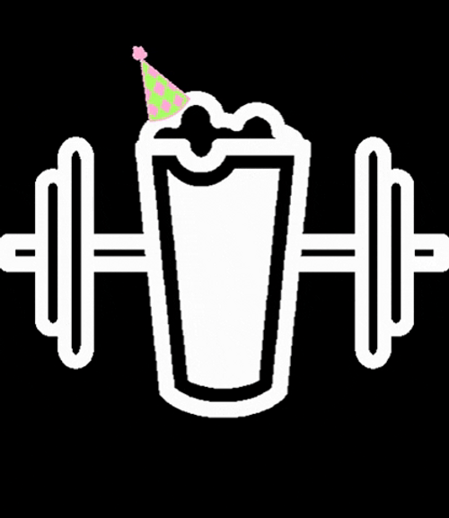 Happy Birthday Beer Glass Party Hat GIF